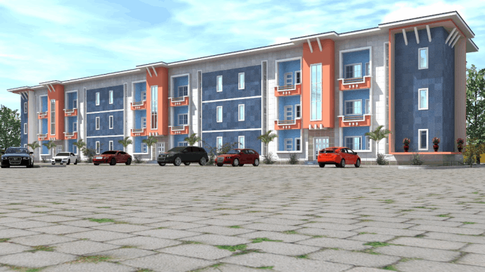 Two bedroom apartment building 