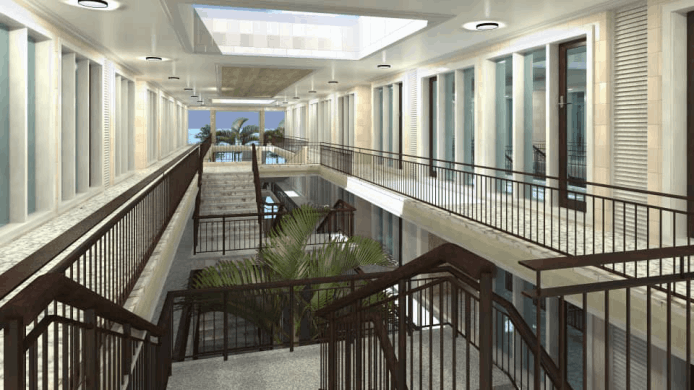 One bedroom apartment building